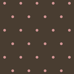 Brown Pink Polkadots Pattern Background