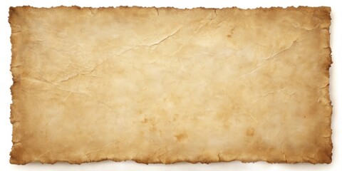 Aged parchment paper texture with burn marks and creases ideal for vintage design