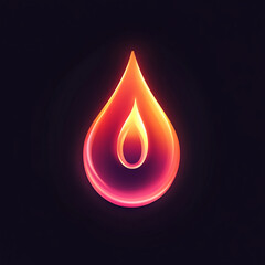 Neon drop art image for graphic design and artistic purposes