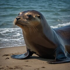 Sea lion for a detailed anatomical study.