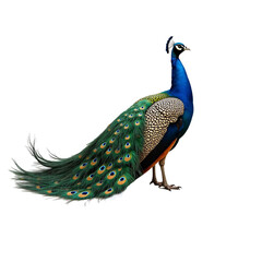 Obraz premium peacock isolated on cutout background