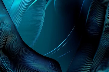 Abstract close-up of a glowing blue digital circuit board, showcasing intricate connections and technological design on a black background.
