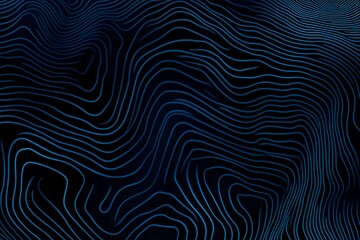 Obraz premium Abstract close-up of a glowing blue digital circuit board, showcasing intricate connections and technological design on a black background. 