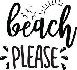 Beach please vector, summer vector