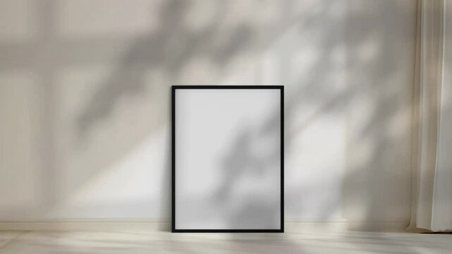 Frame mockup on floor, Video frame mockups, Picture frames