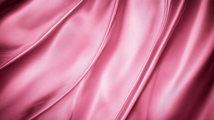 Obraz premium Elegant Draped Pink Silk Fabric Texture Closeup