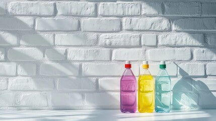 Set of Colorful cleaning products in bathroom,Cleaning product tool equipments, concept of housekeeping, professional clean service,housework kit supplies,hardware store,cleaning service.