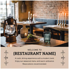 flyer design with restaurant 026.eps