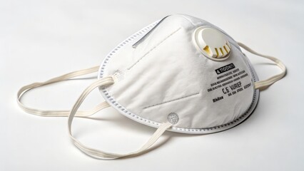 White Respirator Mask with Valve