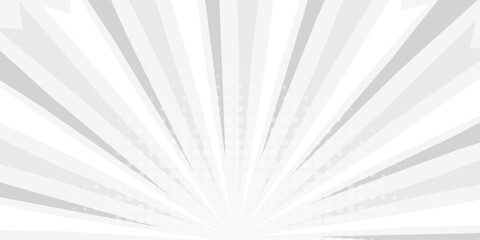 Comic book black and white radial lines background. Manga speed frame. Super hero action. Vector illustration