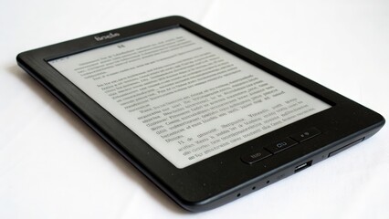 E-reader displaying text