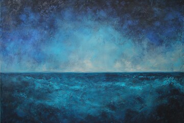 Studio backdrop or background featuring a blue painted canvas or muslin fabric cloth