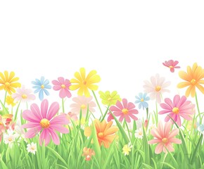 Obraz premium spring flowers background