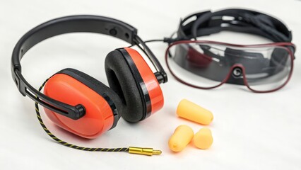 Safety Equipment: Headphones, Goggles, Earplugs