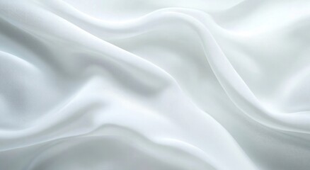 Obraz premium White background with a wavy line pattern, an elegant and sophisticated design for a wallpaper or fabric print