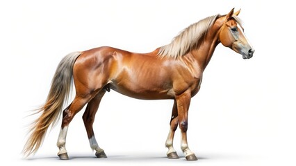 Naklejka premium Chestnut Horse Profile
