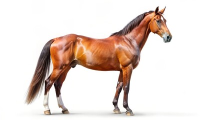 Obraz premium Chestnut Horse Profile