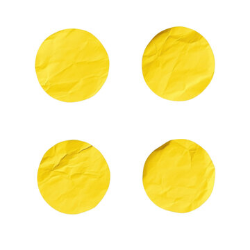 Abstract Yellow Circles Pattern