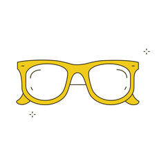 Beach Accessories Sunglasses Vector Icon Design