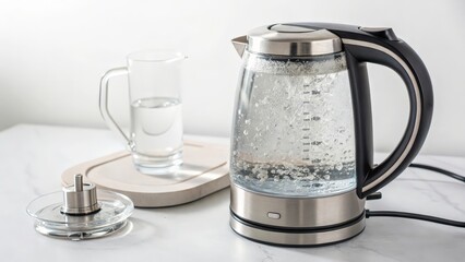 Glass Electric Kettle Boiling Water