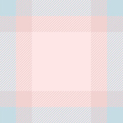 Sofa texture seamless vector, canadian background textile tartan. Ireland pattern check fabric plaid in light and misty rose colors.