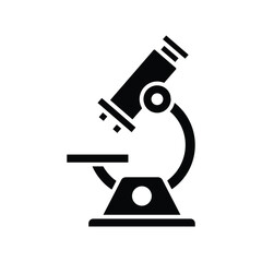 microscope icon vector design template simple and clean