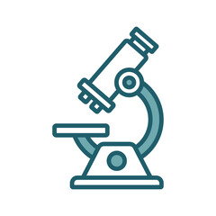 microscope icon vector design template simple and clean
