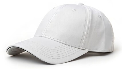 Fototapeta premium White Baseball Cap