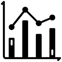 graph vector glyph icon