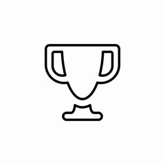 Trophy award winner icon vector sign