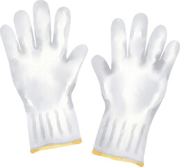 Obraz premium watercolor gloves
