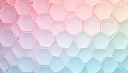 Pastel Hexagon Pattern Abstract Background Design