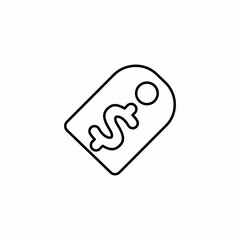 Price tag sale icon vector sign