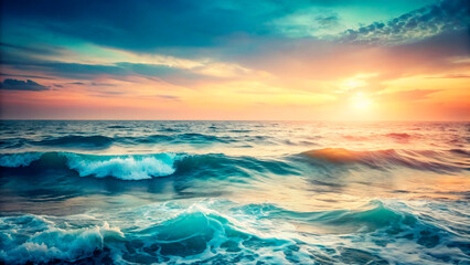 Obraz premium sunset over the sea