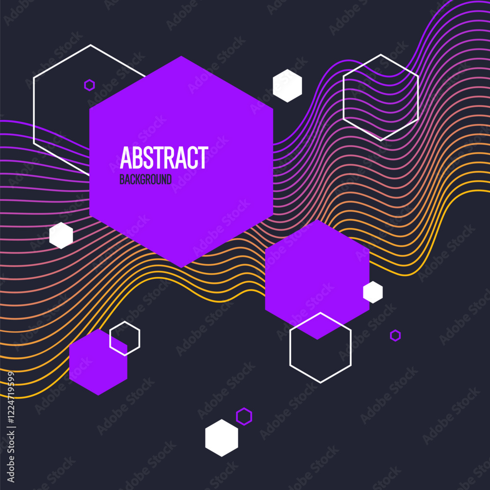 Poster background with abstract shapes. a template for design and creativity. the composition of the figure