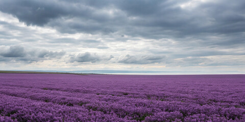 Obraz premium lavender field in region generative AI