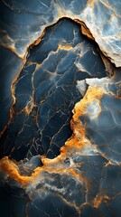 Obraz premium A texture of polished marble with bold, natural veining.