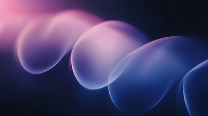 A purple and blue wave with a pinkish hue