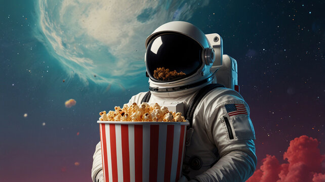 ilustrasi cartun astronot