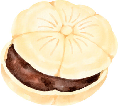 watercolor monaka