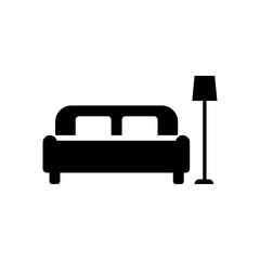 Bed icon. Sleep icon vector