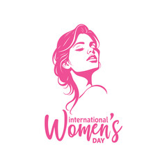 woman face silhouette logo for fashion, beauty, and self-care brands