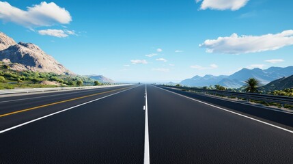 Fototapeta premium Open Road Landscape