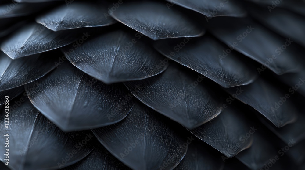 Canvas Prints a close up of a leaf with a black and white pattern
