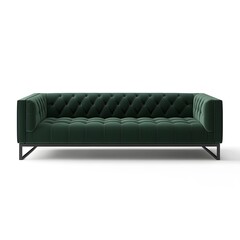 Obraz premium black leather sofa