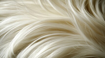 Macro representation of coarse and frayed hair against a neutral background.