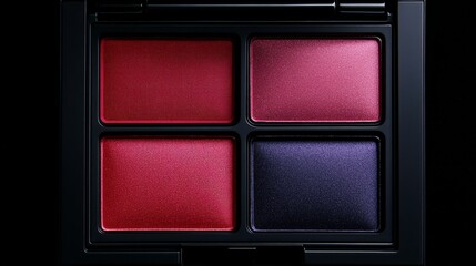 Fototapeta premium Elegant Makeup Palette with Four Rich Shades