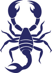 scorpion silhouette graphic vector illustration