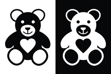 Teddy Bear Icon symbol vector, bear toy icon vector illustration. Icon for birthday or another special day. 