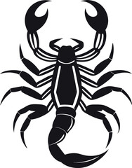 scorpion silhouette graphic vector illustration